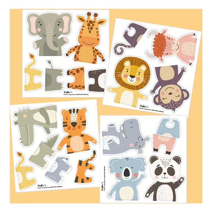 Ferflex - Ferflex - Puzzle magnétique Safari des animaux