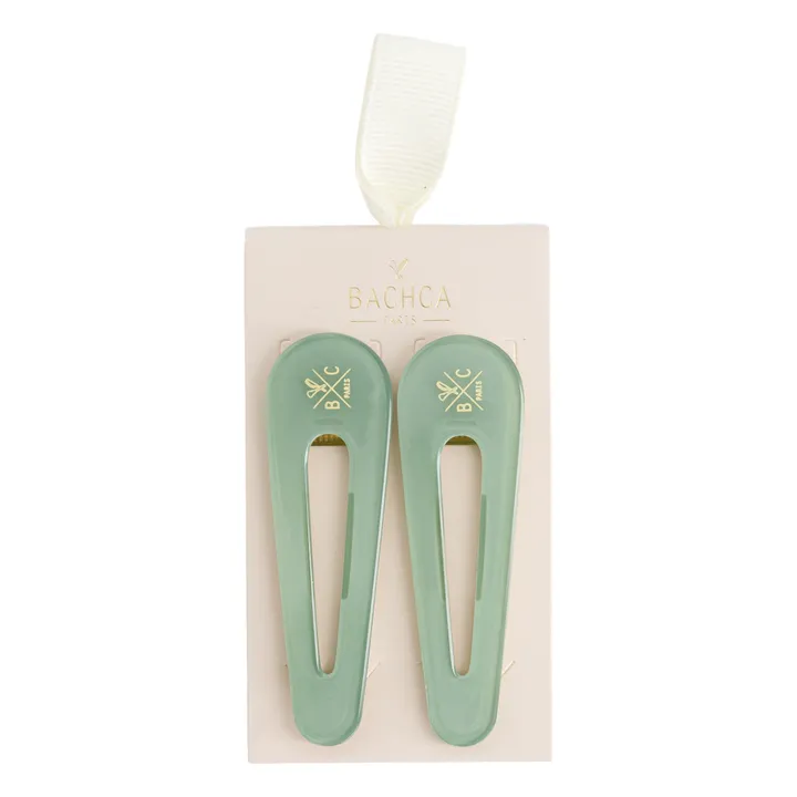 Fermagli per capelli opalini - Set di 2 | Verde acqua- Immagine del prodotto n°0