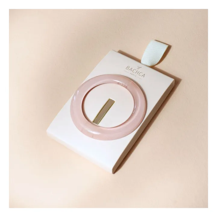 Barrette ronde Opaline | Rose- Image produit n°2
