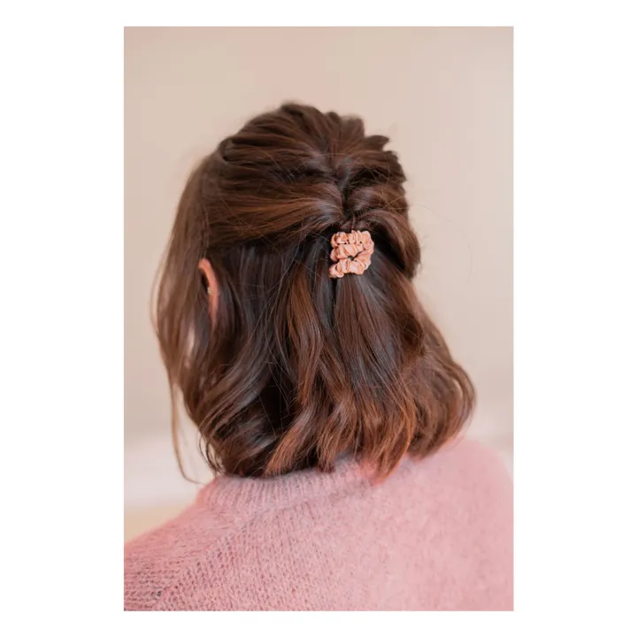 Scrunchies in seta - Set di 2 | Rosa- Immagine del prodotto n°1