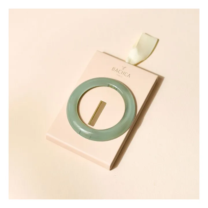 Fermaglio per capelli rotondo opalino | Verde acqua- Immagine del prodotto n°3