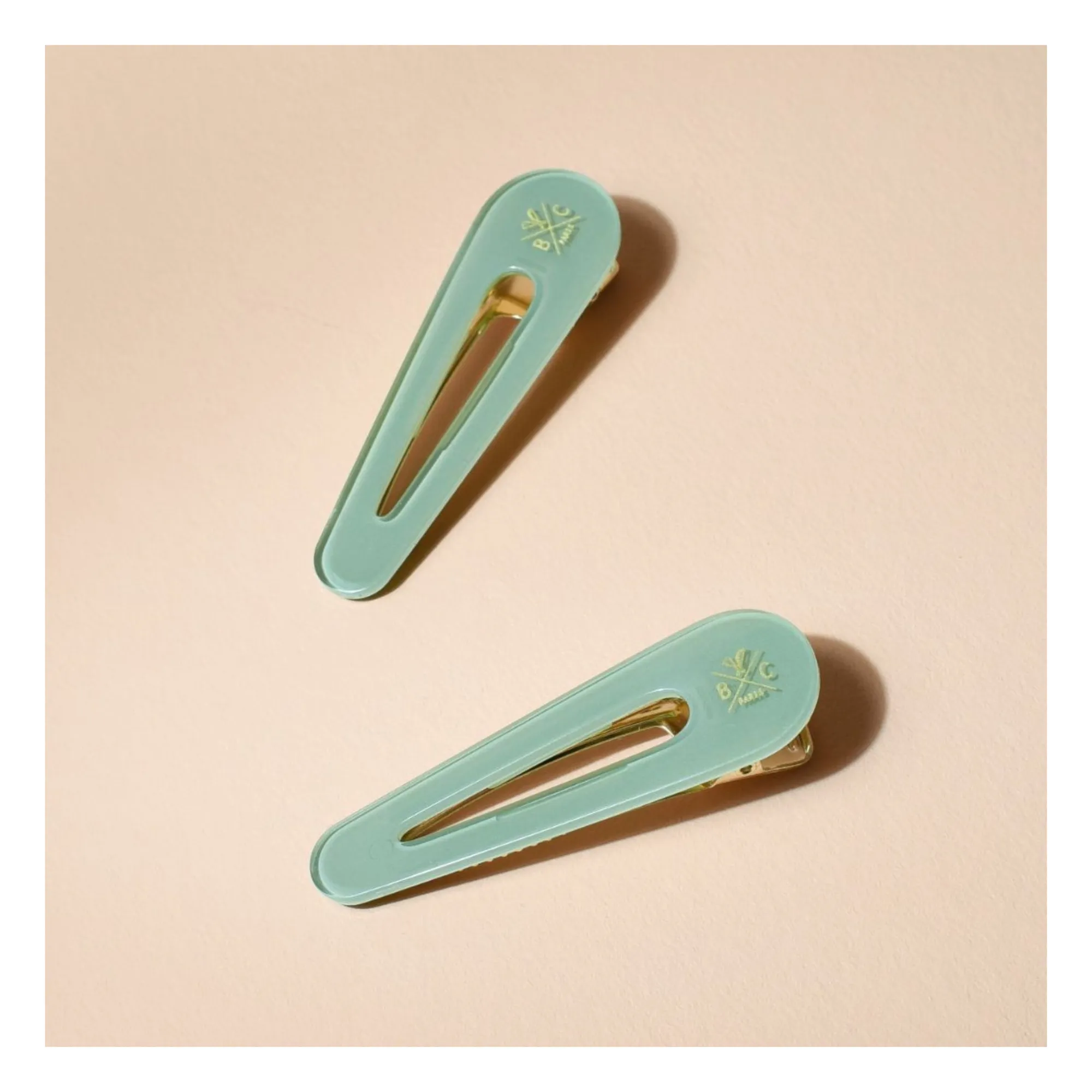Opaline clips - Set of 2 | Green water- Product image n°7