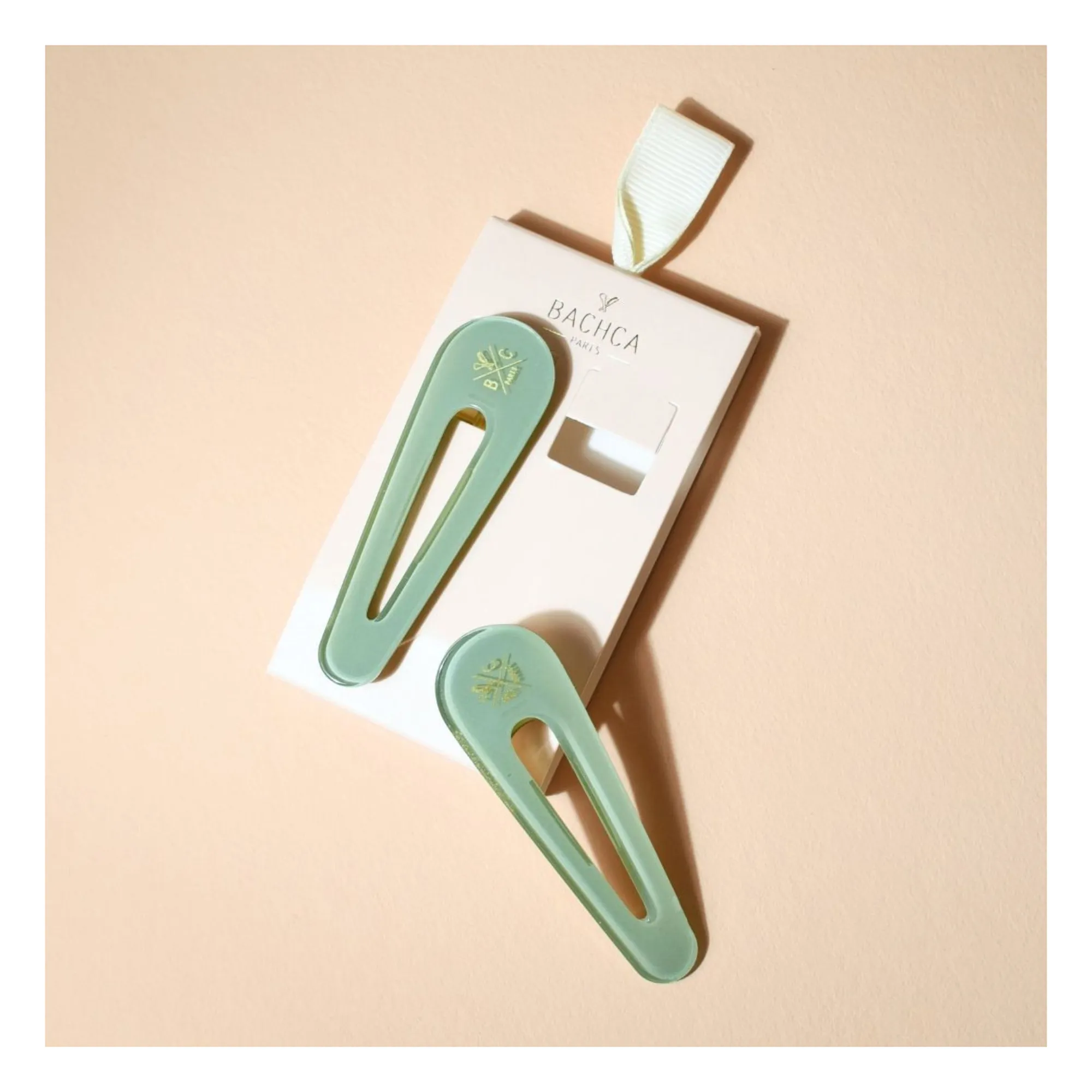 Opaline clips - Set of 2 | Green water- Product image n°6