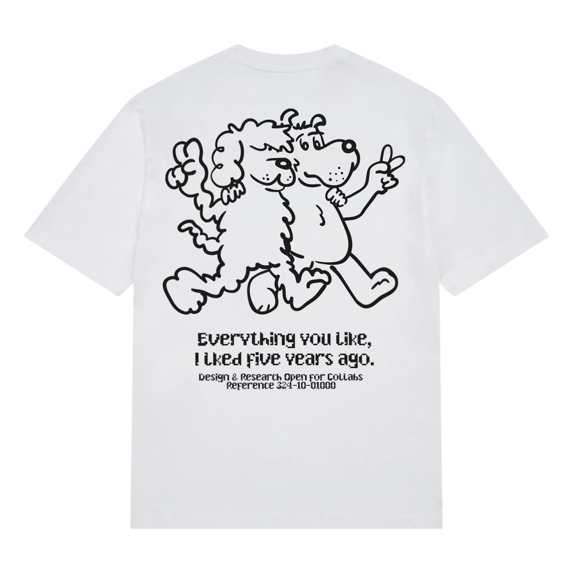 Edmmond Studios White Design & Research T-Shirt Organic Cotton