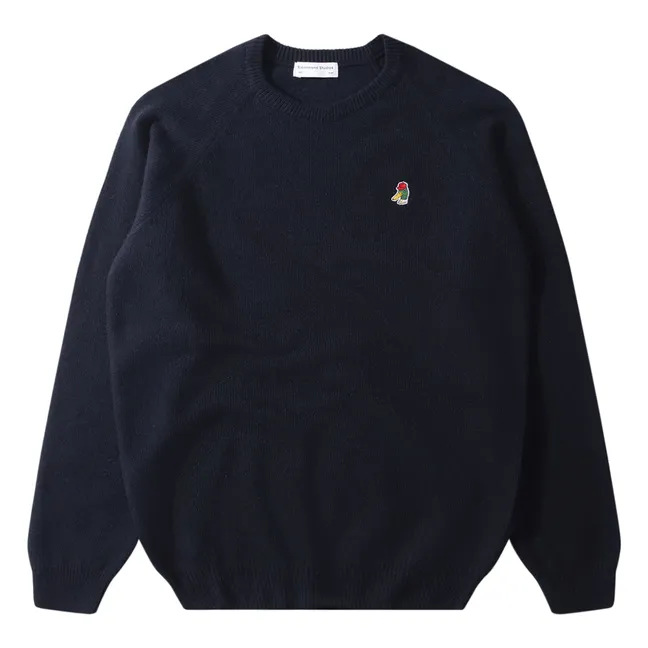 Maglione speciale in lana d'anatra | Blu marino