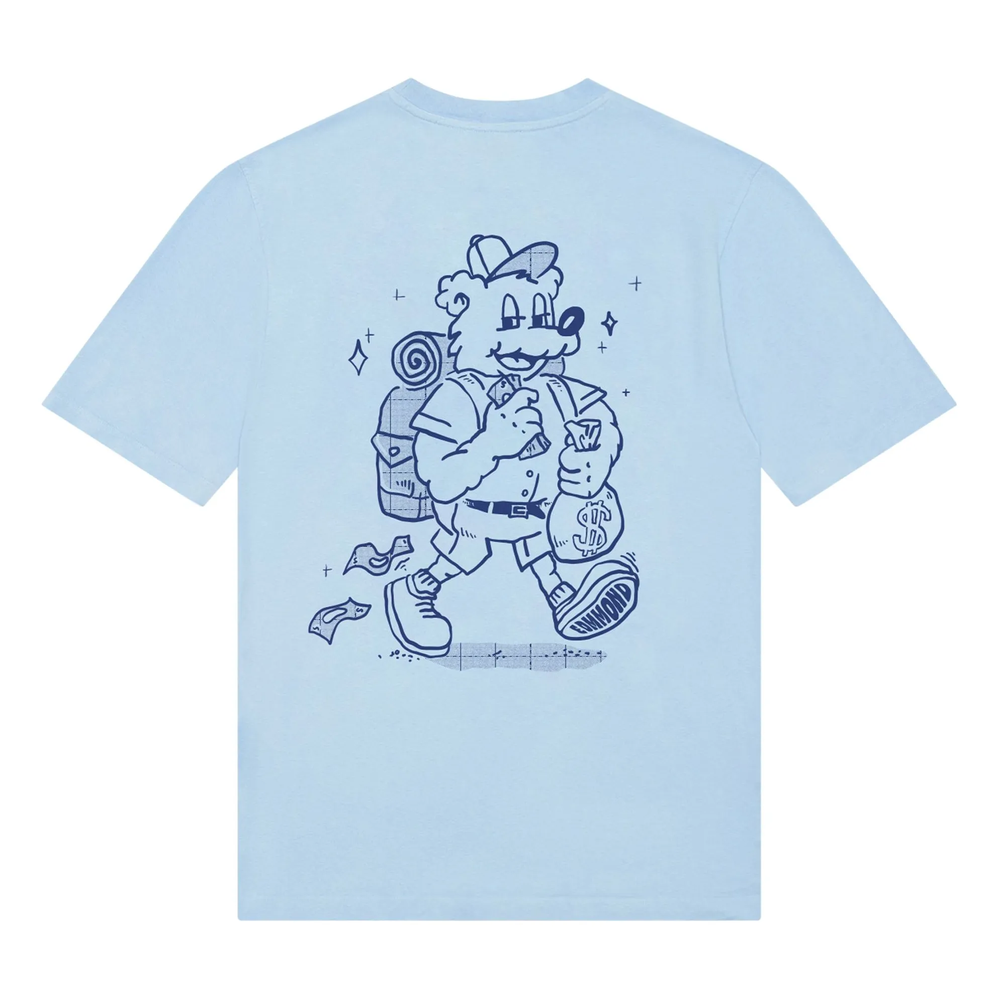Edmmond Studios Light Blue Going Long Organic Cotton T-Shirt