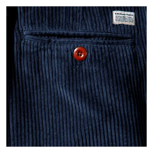 Jorge Velours-Hose | Navy