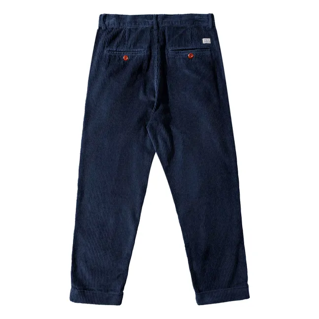 Jorge Velours-Hose | Navy