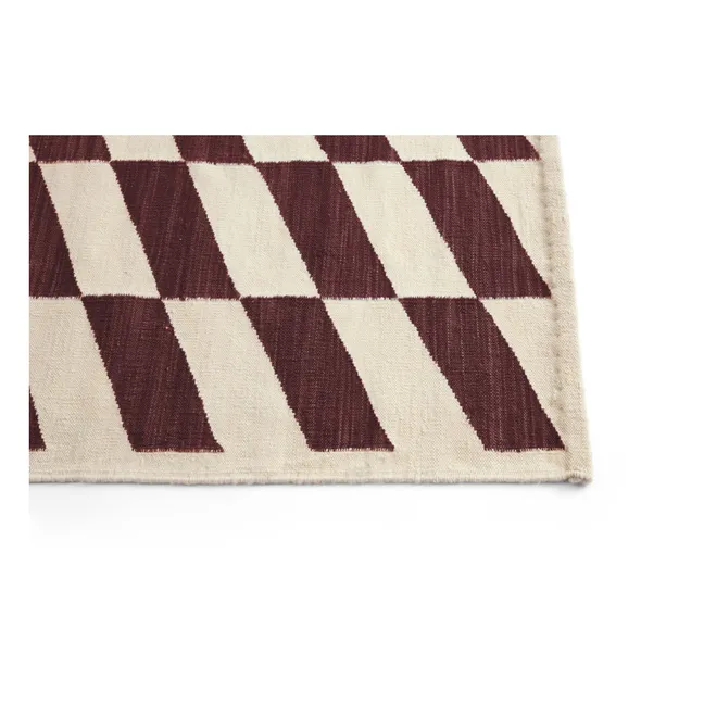 Alfombra Shift Kelim | Burdeos