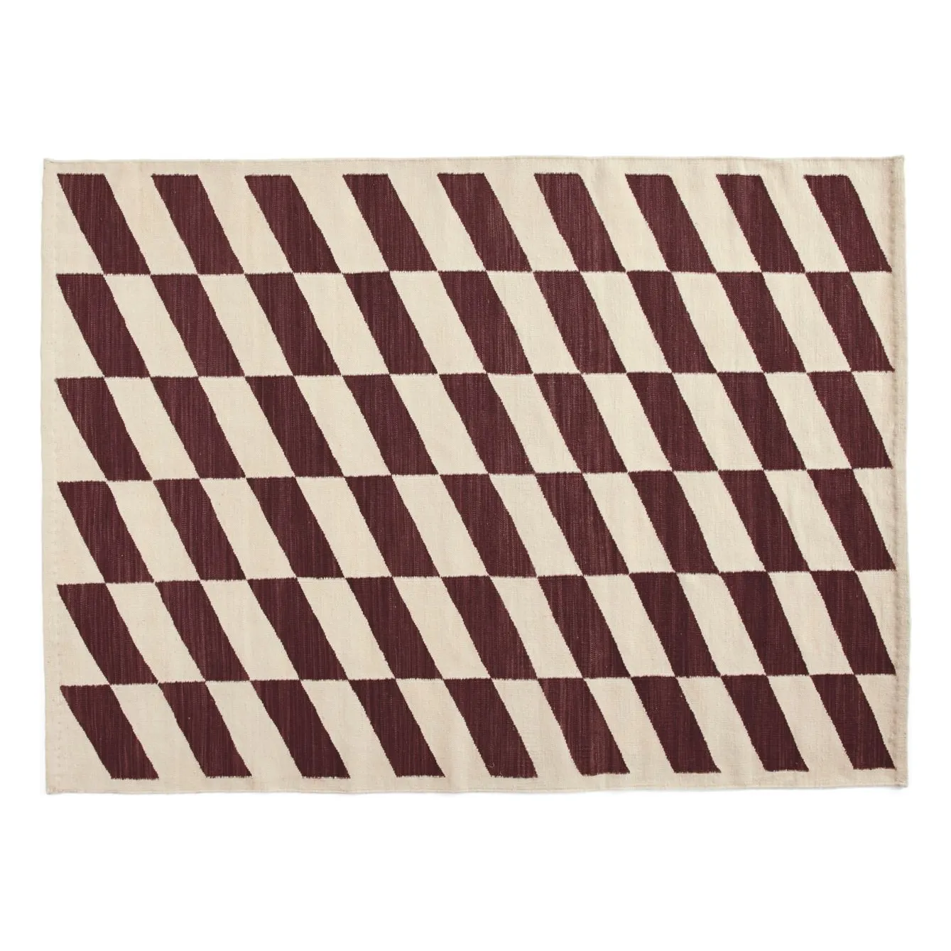 Hay Burgundy Shift Kelim Carpet