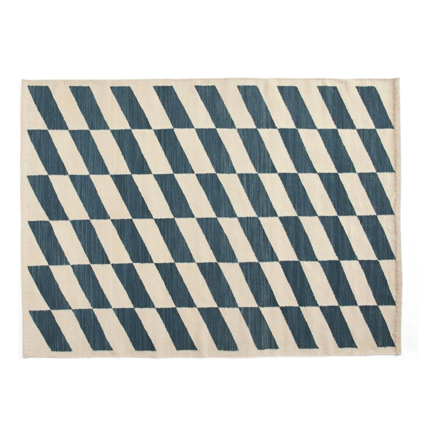 Hay - Shift Kelim carpet - Blue | Smallable