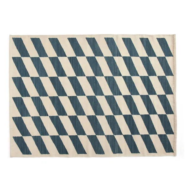 Shift Kelim carpet | Blue