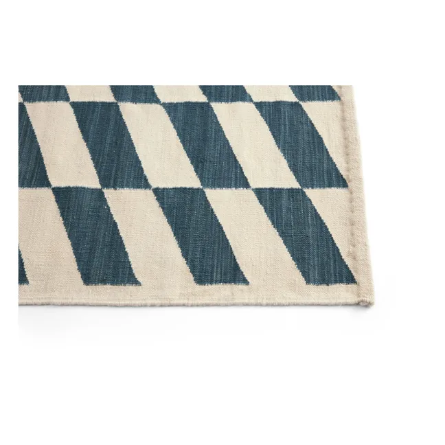 Shift Kelim carpet | Blue