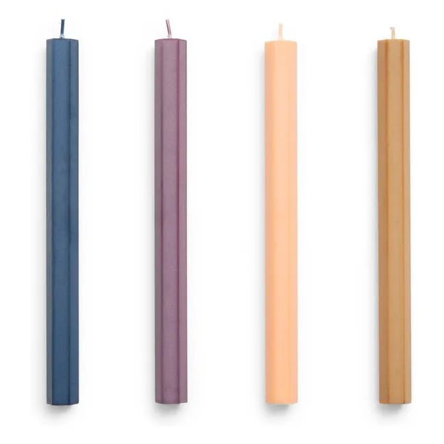 Velas Hexagon Dark - Lote de 4
