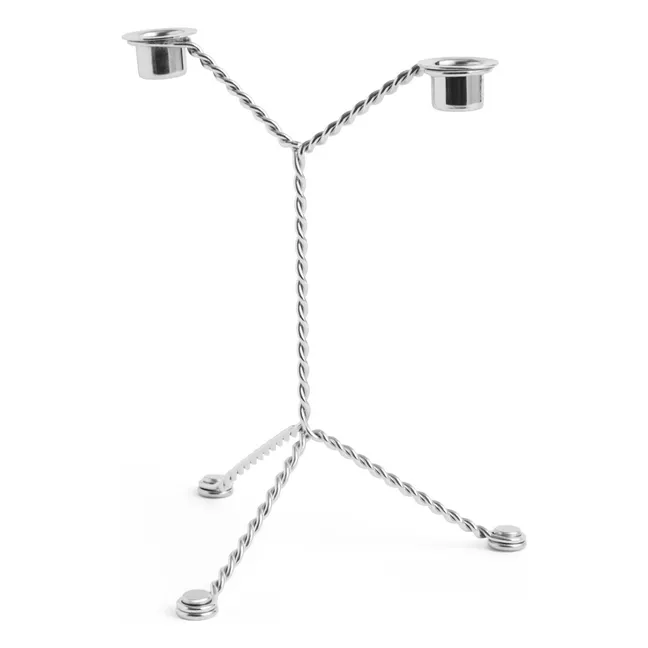 Kerzenständer Wire | Silber
