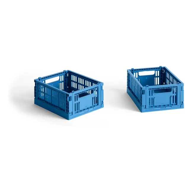 Faltbare Kisten - 2er-Set | Elektrisches Blau