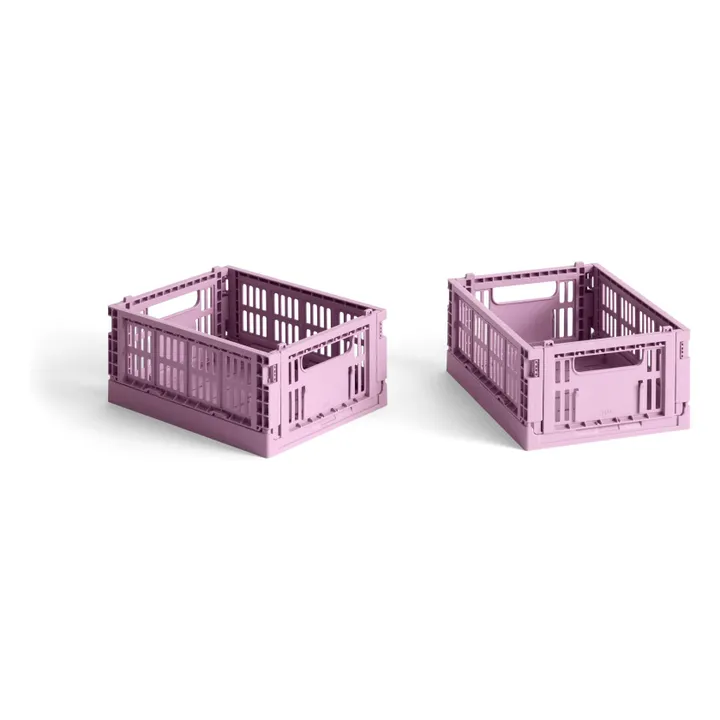 Cajas plegables - Juego de 2 | Rosa Viejo- Imagen del producto n°0