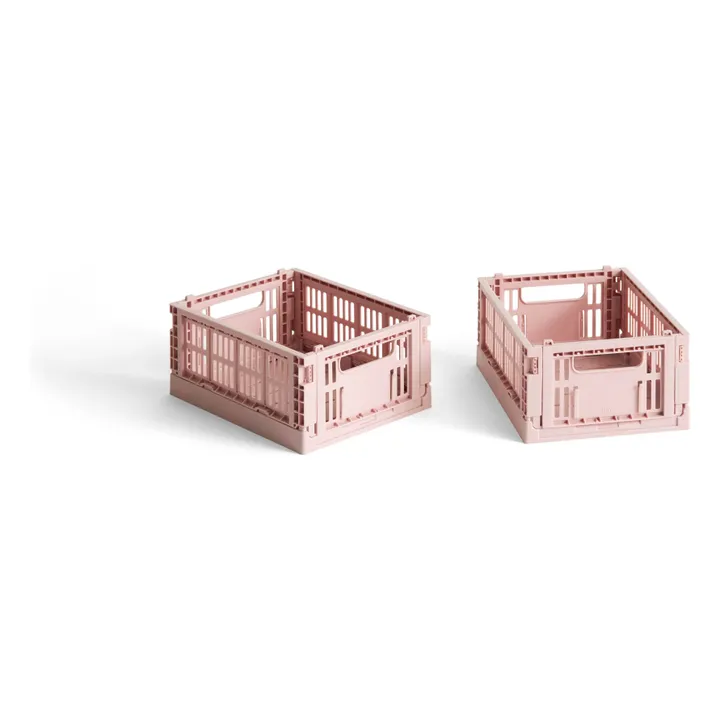 Cagettes pliables - Set de 2 | Blush- Image produit n°0