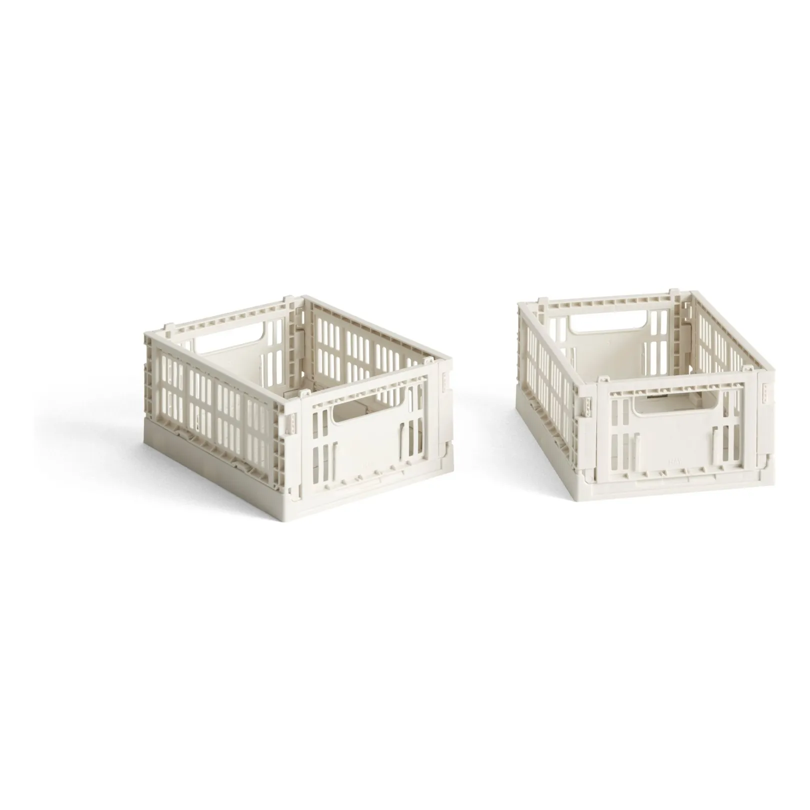 Hay Off-White Foldable Crates - Set Of 2