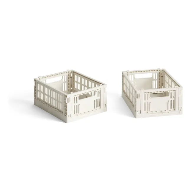 Cajas plegables - Juego de 2 | Off-White