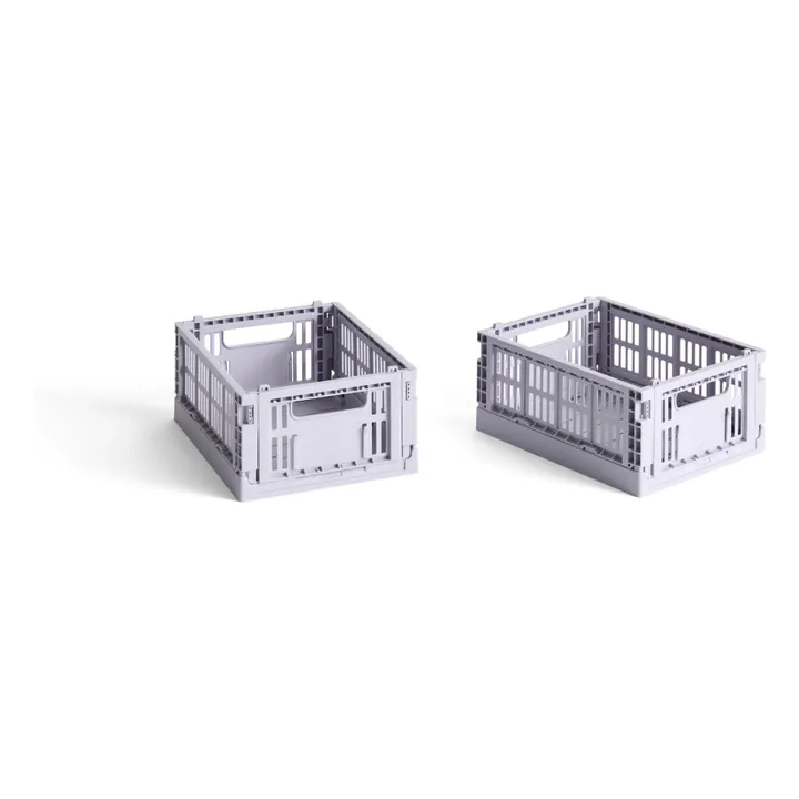 Cagettes pliables - Set de 2 | Lavande- Image produit n°0