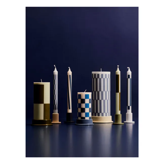 Pattern-Kerzen - 4er-Set | Cremefarben