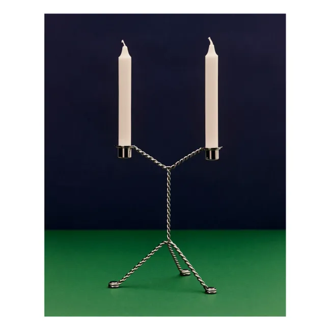 Kerzenständer Wire | Silber