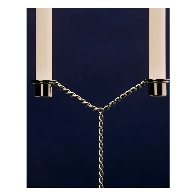 Kerzenständer Wire | Silber