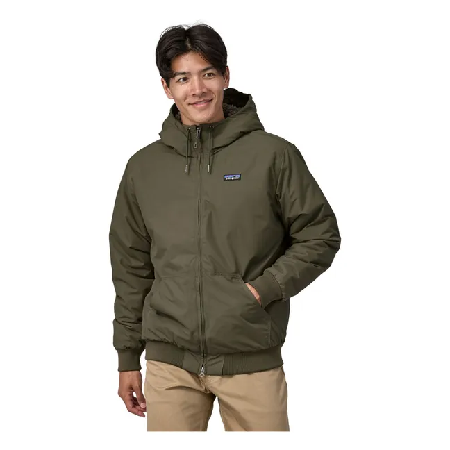 Chaqueta con capucha de fibra reciclada Isthmus | Verde Kaki