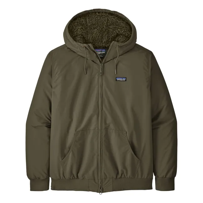 Chaqueta con capucha de fibra reciclada Isthmus | Verde Kaki