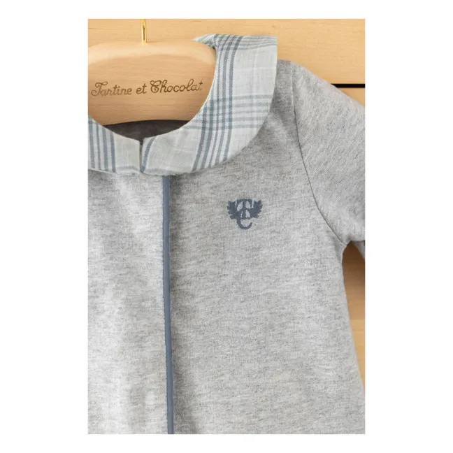 Pigiama con colletto in Twill di cotone