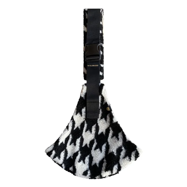 Porte-bébé teddy | Noir/Blanc