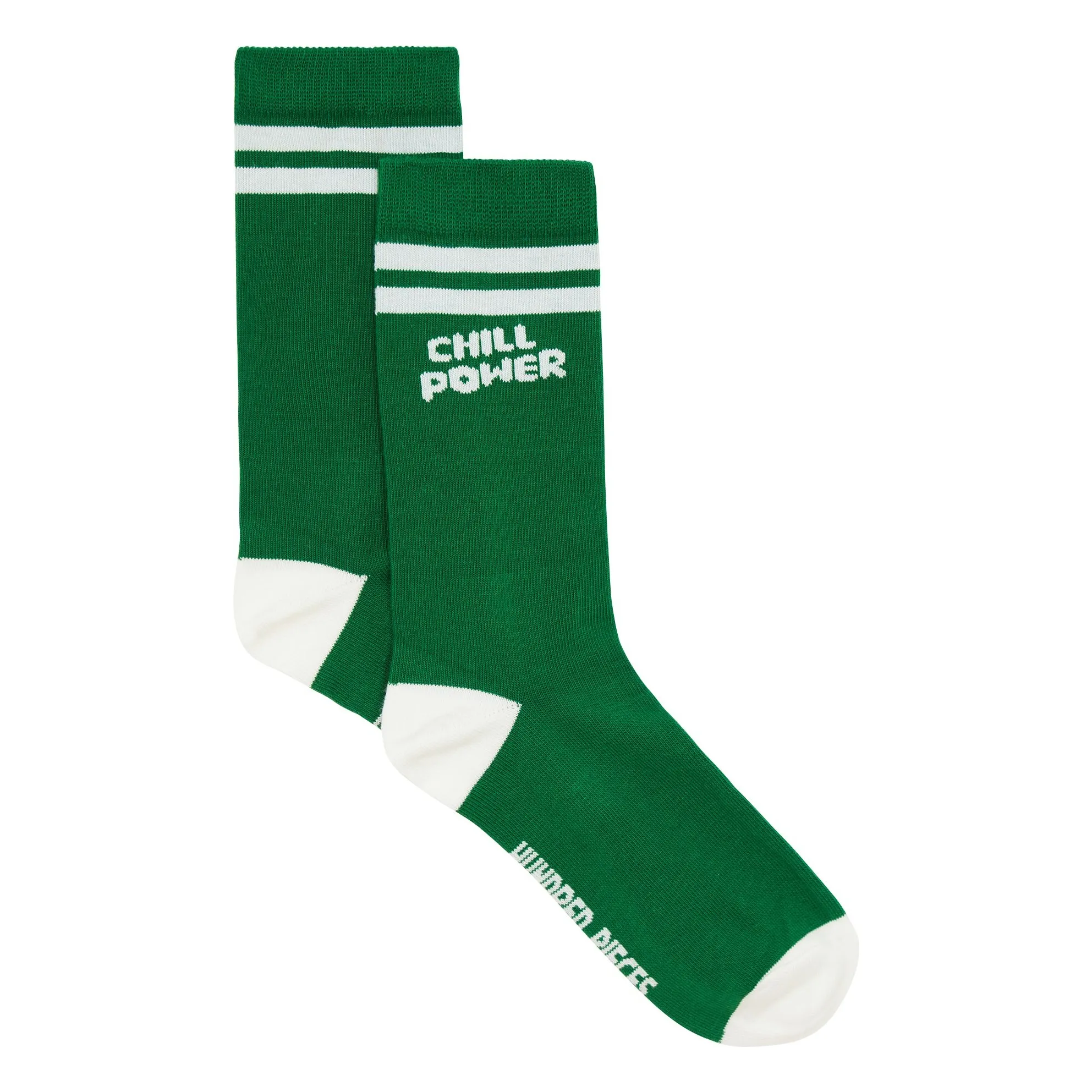 Hundred Pieces Ecru Chill Power Green Socks