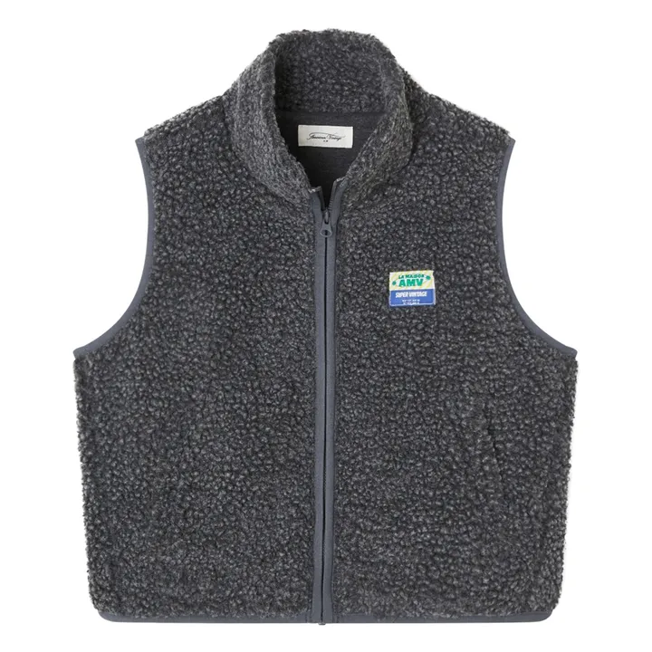 Sherpa Hoktown Sleeveless Jacket | Marled charcoal grey- Product image n°0