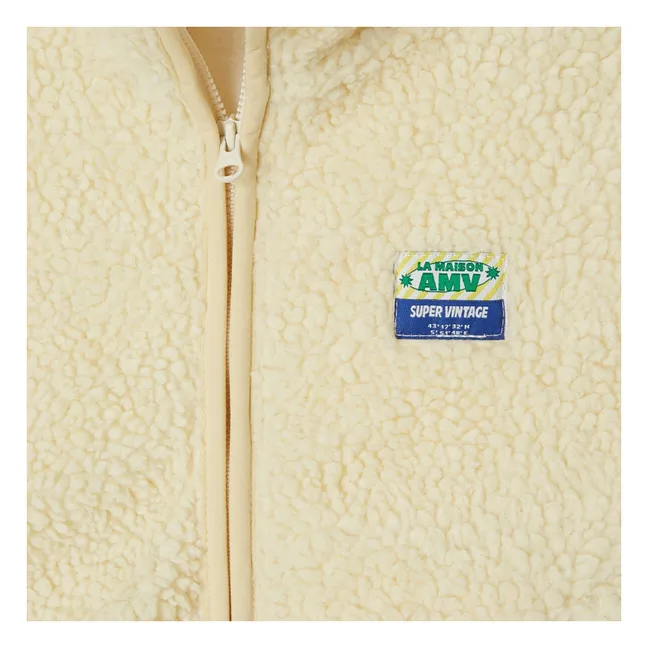 Veste Sans Manches Sherpa Hoktown | Ecru