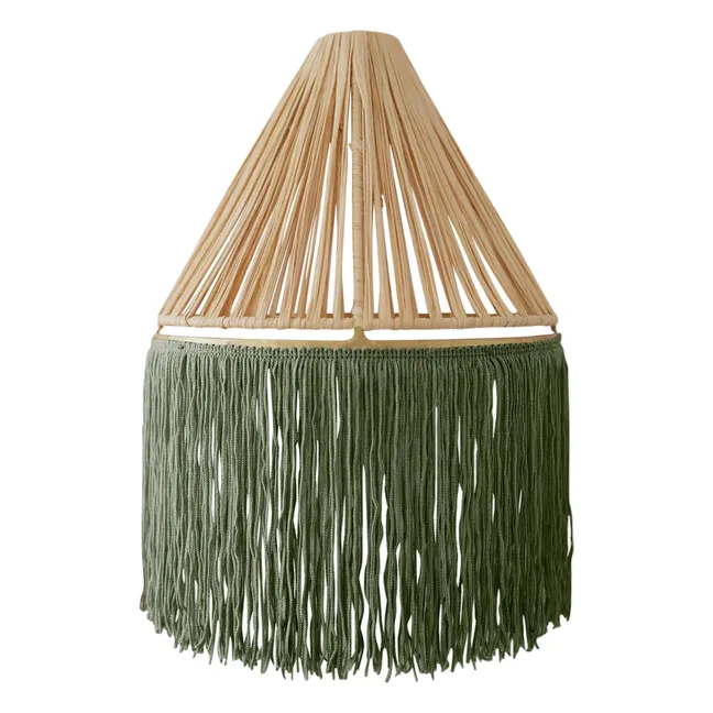 Applique en raphia | Vert mousse