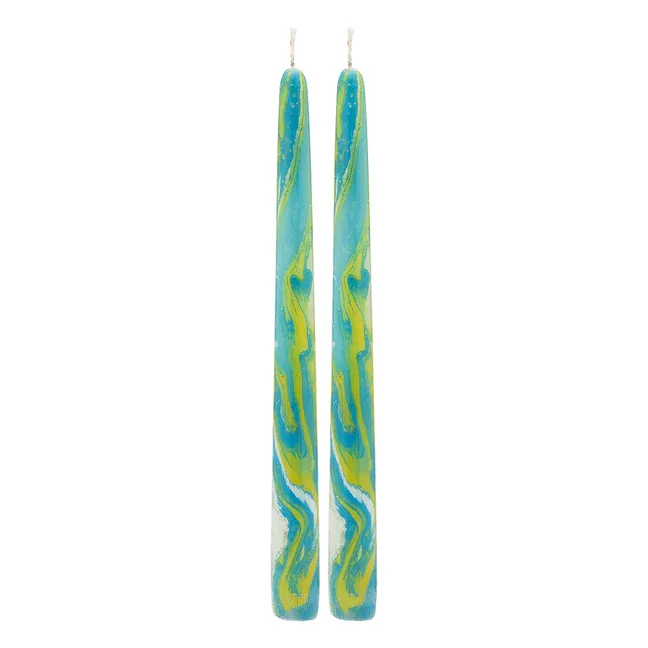 Candele Apple Melange - Set di 2 | Blu