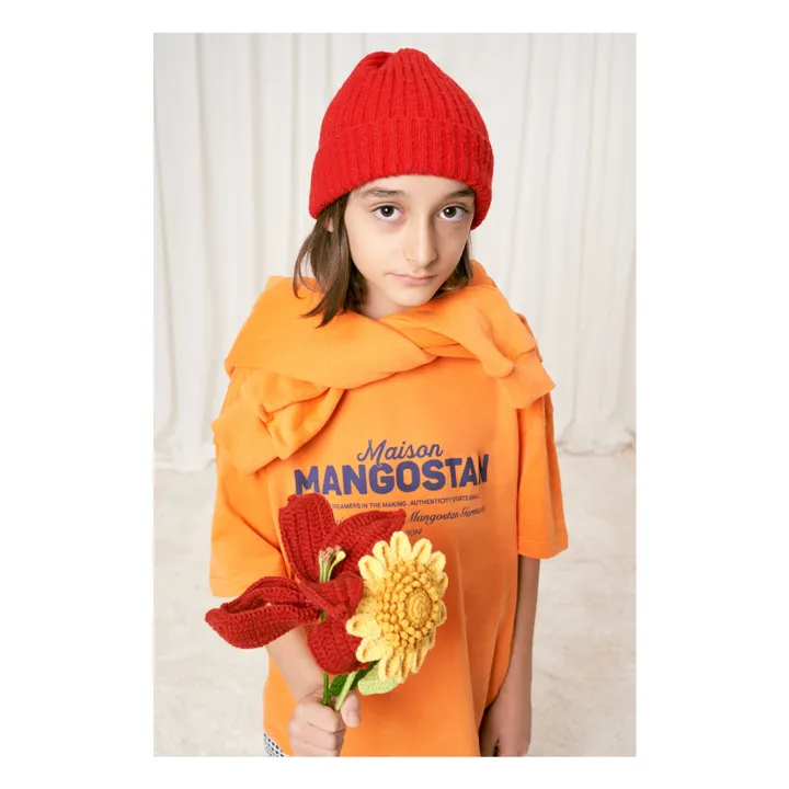 Hoodie The Original Coton Bio | Orange- Image produit n°4