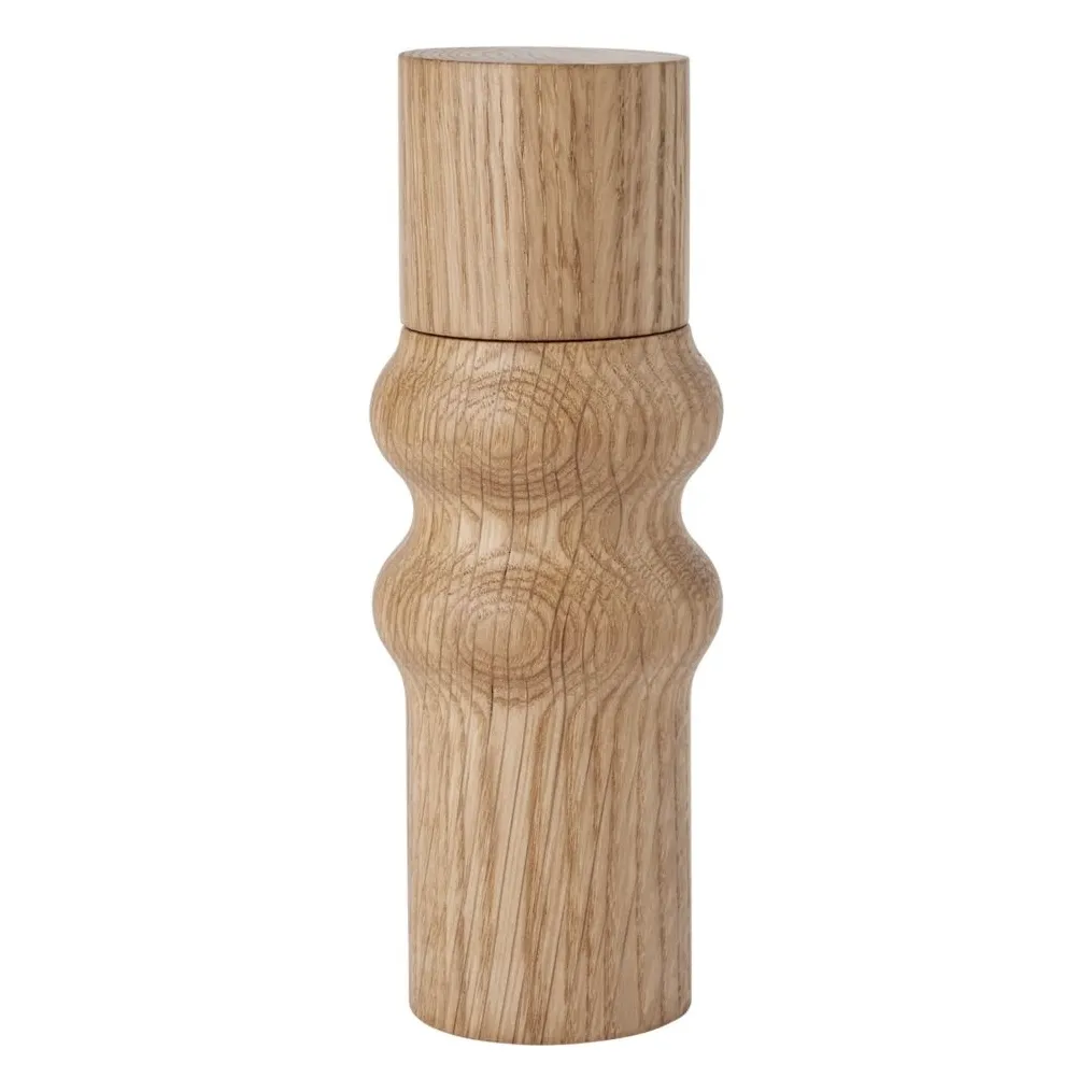 Broste Copenhagen Natural Edgar Oak Salt And Pepper Shakers