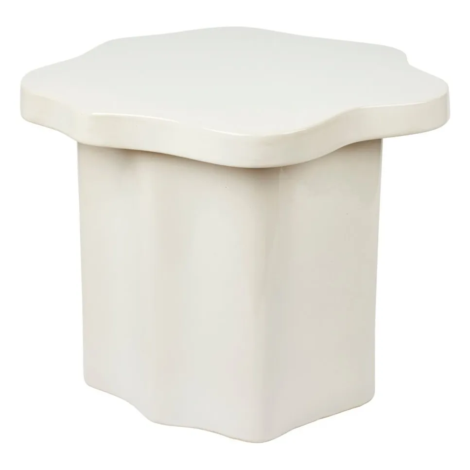 Broste Copenhagen Cream Sonja Stoneware Side Table