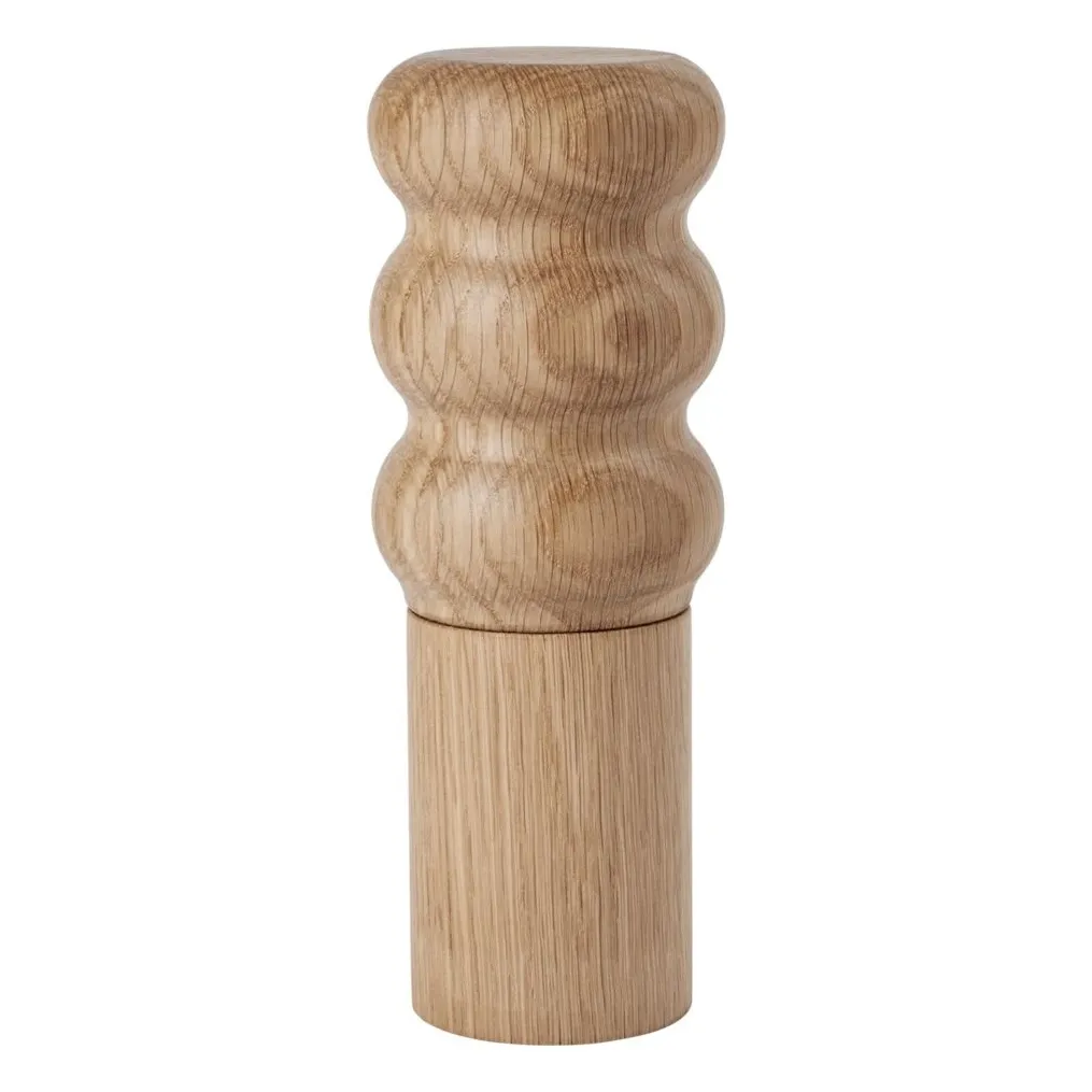 Broste Copenhagen Natural Edgar Oak Salt And Pepper Shakers