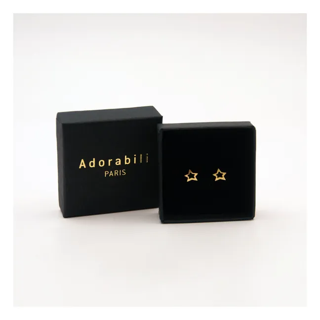 Boucles d'Oreilles Big Stars | Doré