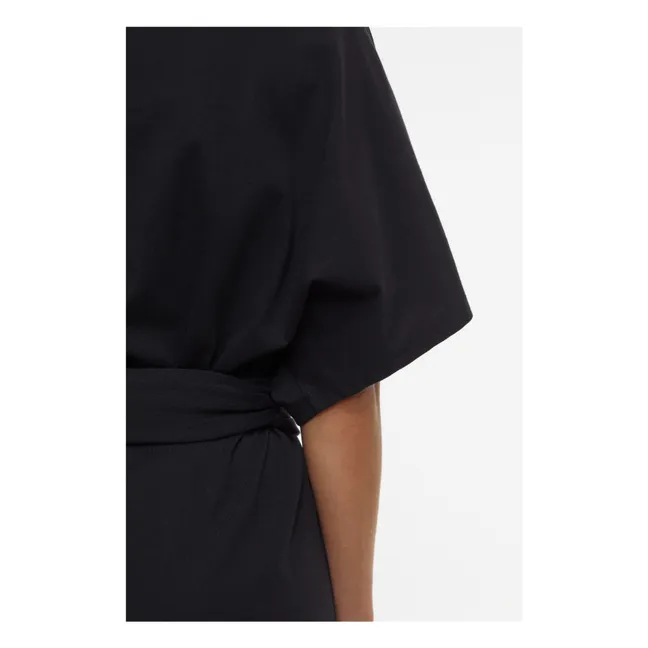 Vestido de manga corta | Negro