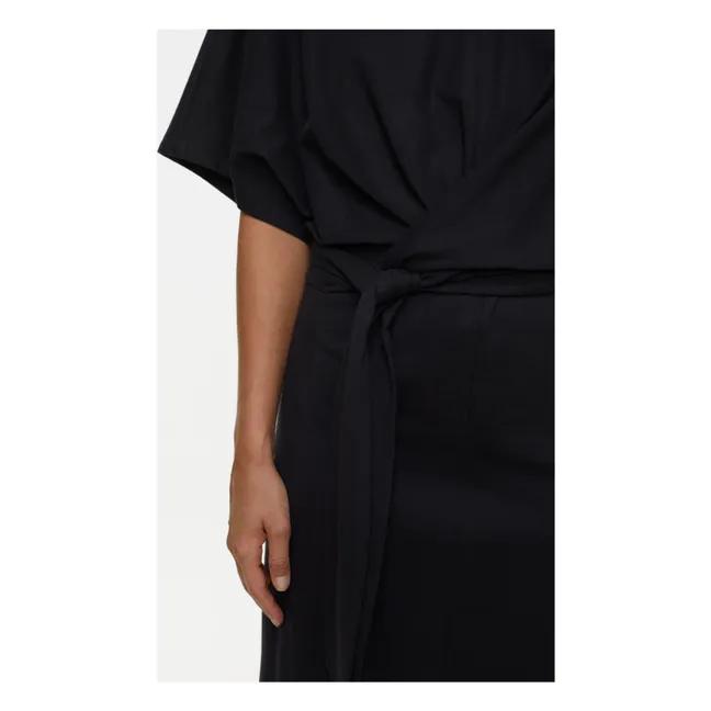 Vestido de manga corta | Negro