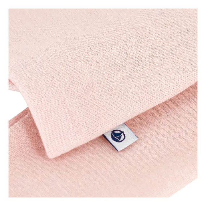 Camiseta lisa de lana | Rosa- Imagen del producto n°2