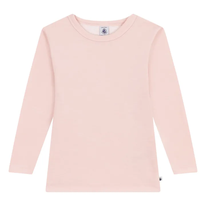 Camiseta lisa de lana | Rosa- Imagen del producto n°0