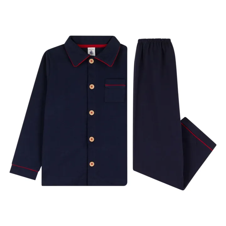 Conjunto de pijama de punto | Azul Marino- Imagen del producto n°2