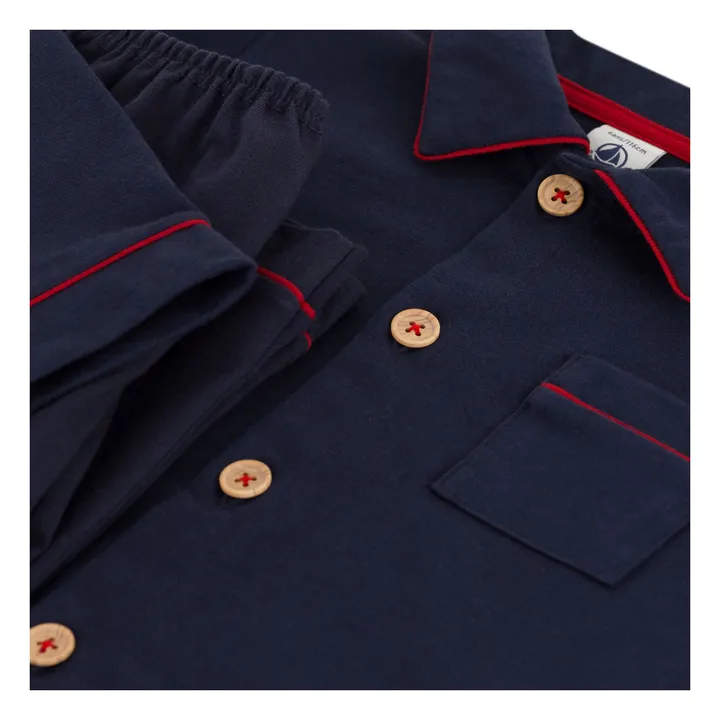 Conjunto de pijama de punto | Azul Marino- Imagen del producto n°3