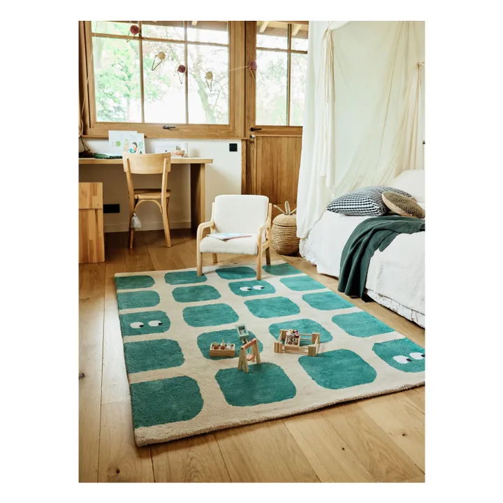 Tapis Bidules | Bleu Vert- Image produit n°1