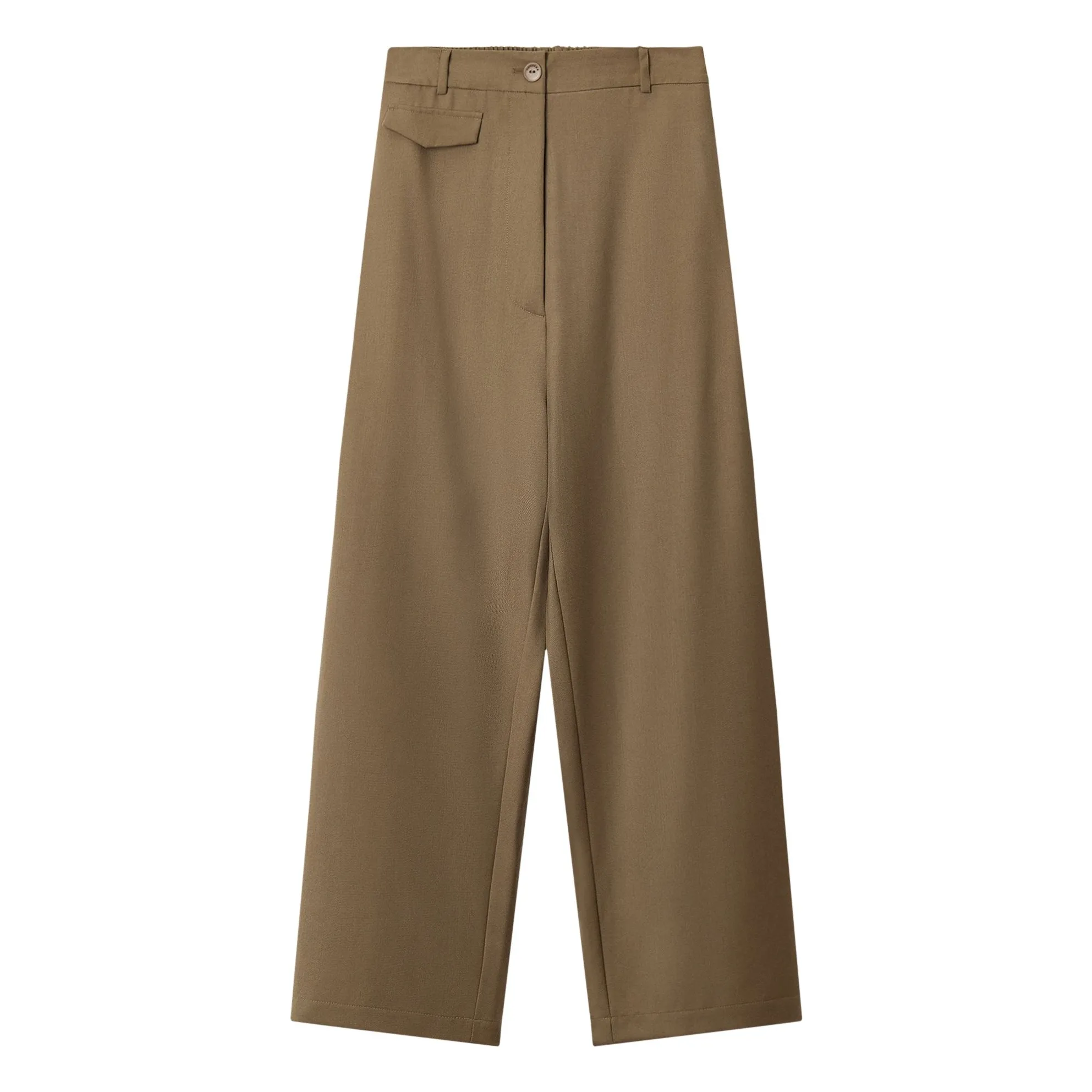 Cordera Camel Virgin Wool Tailoring Pocket Trousers